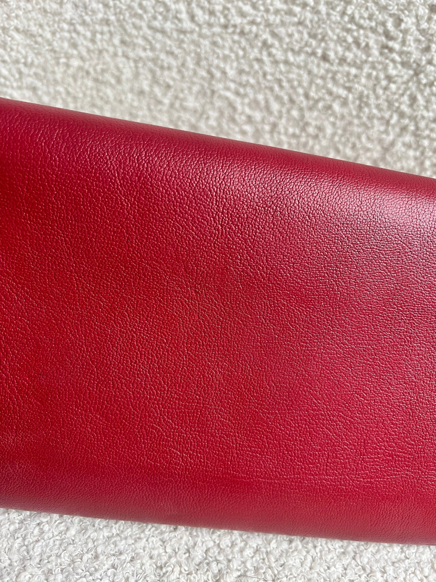 Yves Saint Laurent (YSL) Red Belle de Jour Chain Wallet Clutch