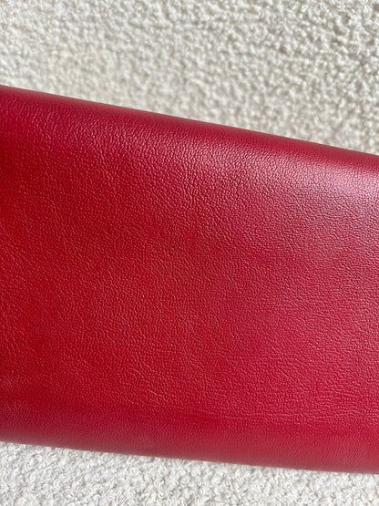 Yves Saint Laurent (YSL) Red Belle de Jour Chain Wallet Clutch