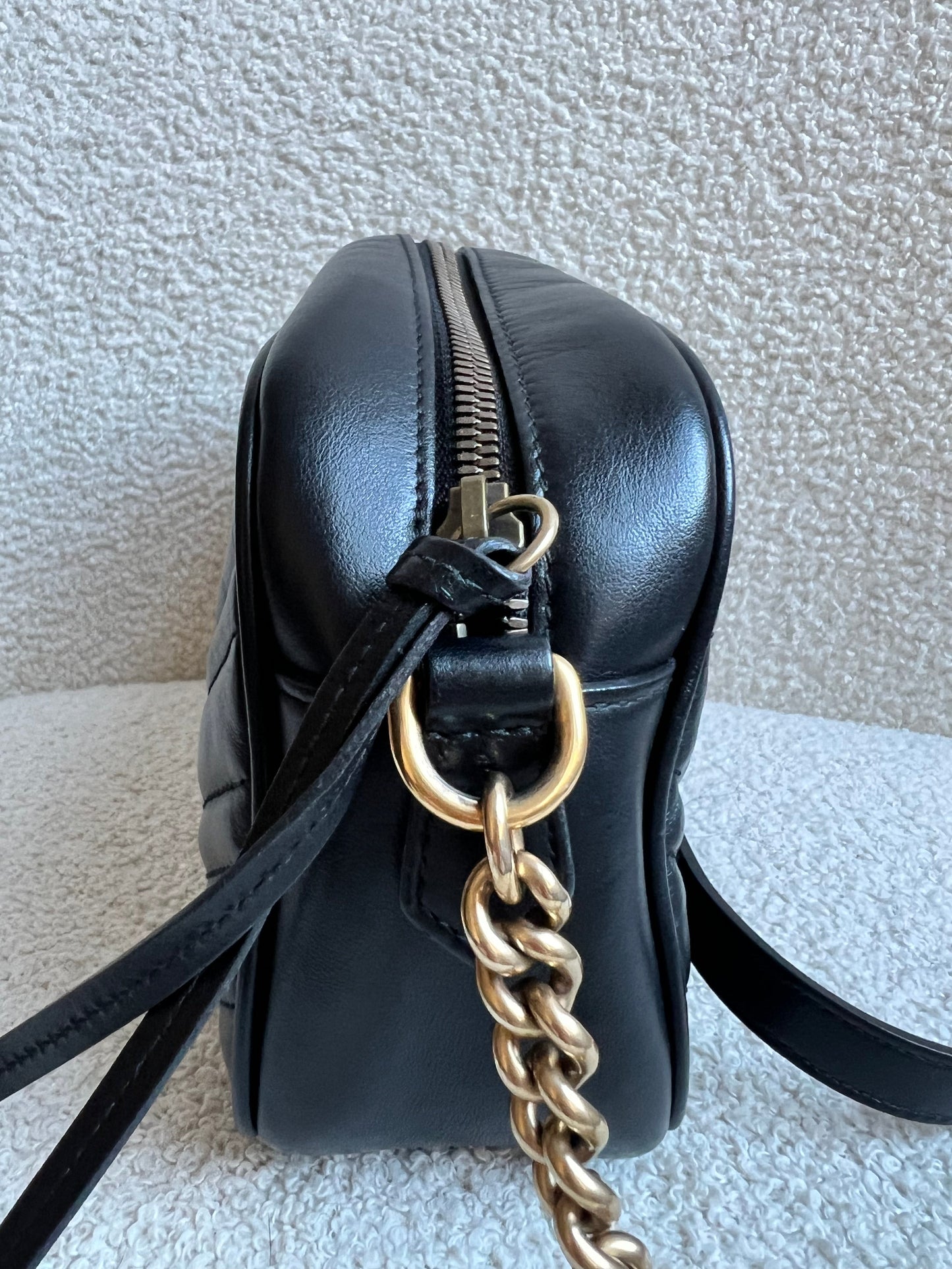 Gucci GG Black Marmont Small Shoulder Bag (RRP £1440)