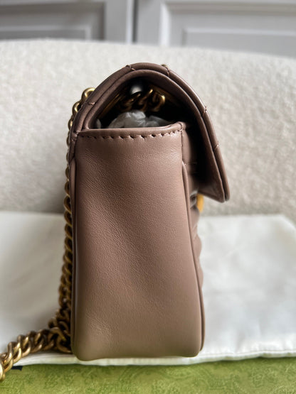 Gucci GG Dusty Pink Marmont Small Shoulder Bag (RRP £2070)