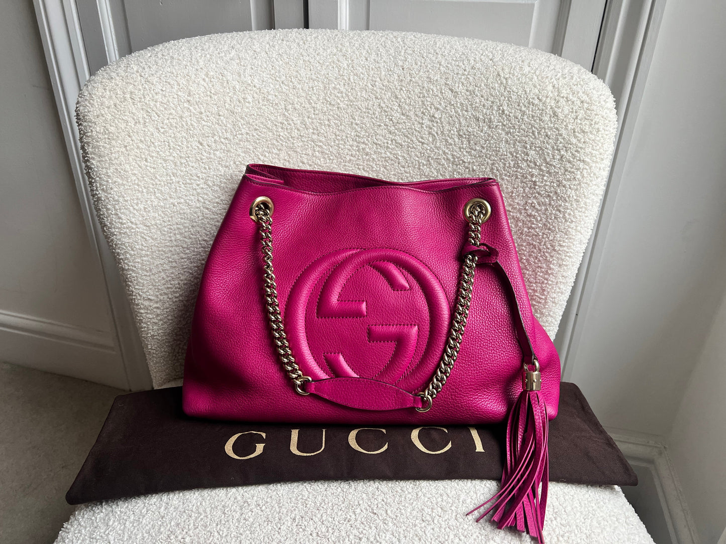 Gucci Pink Soho Chain Tote (RRP £1350)