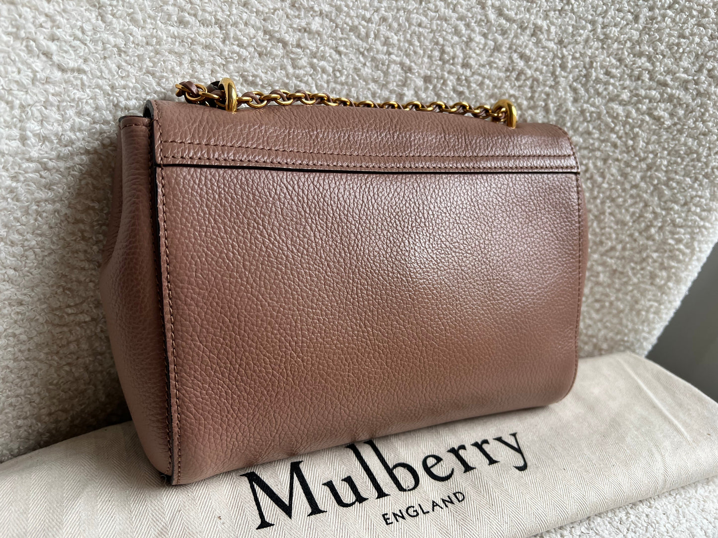 Mulberry Dark Blush Regular Lily with Gold Hardware (RRP £995)