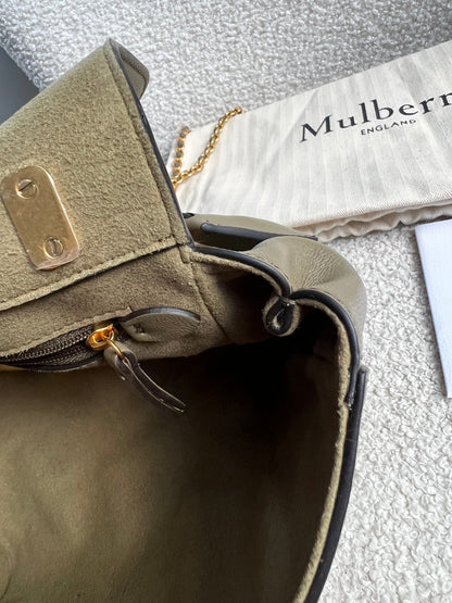 Mulberry Linen Regular Lily with Gold Hardware (RRP £995)