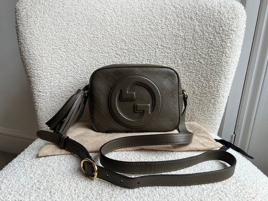Gucci Khaki Small Blondie Shoulder Bag (RRP £1380)