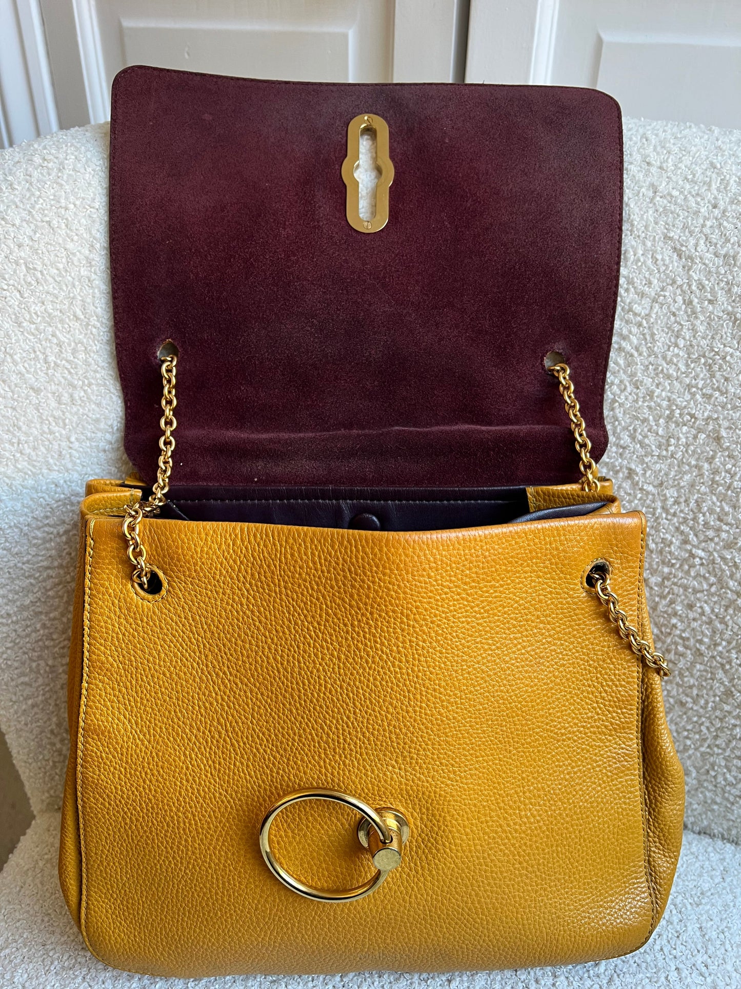 Mulberry Deep Amber Marloes Satchel (RRP £1095)