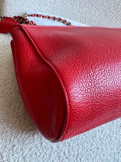 Mulberry Fiery Spritz Red Medium Lily with Gold Hardware (RRP £995)
