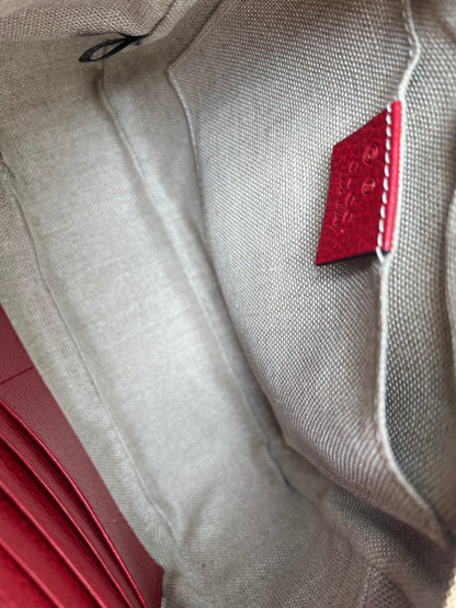 Gucci Bree GG Canvas Red Small Messenger Bag
