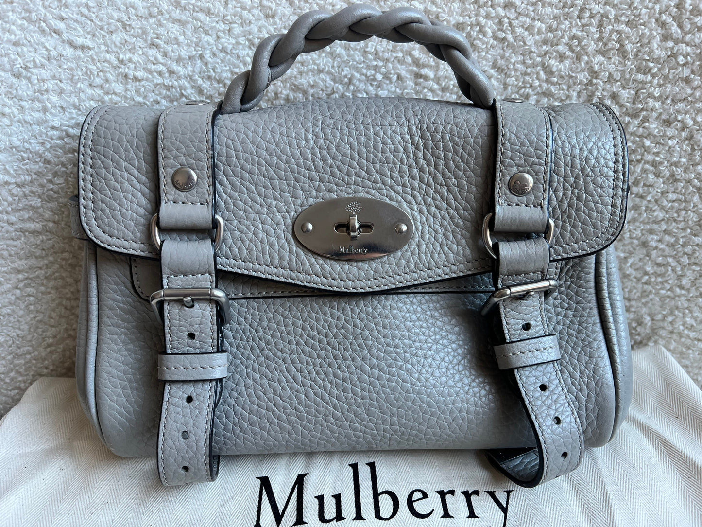 Mulberry Pale Grey Mini Alexa (RRP £1095)