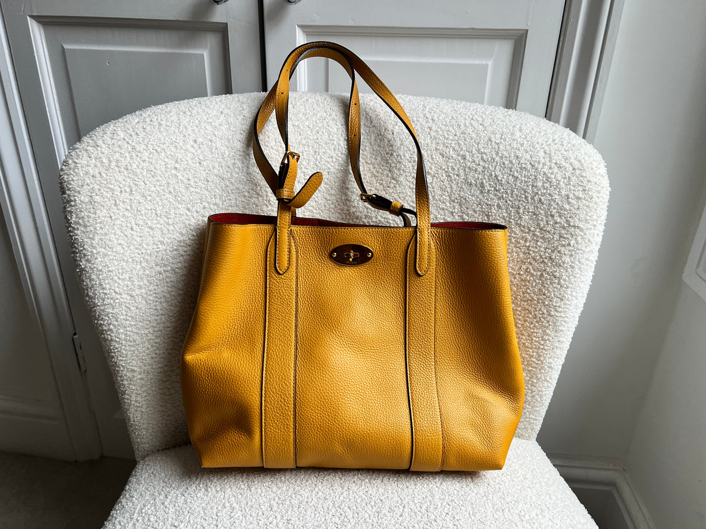 Mulberry Small Deep Amber Bayswater Tote (RRP £795)