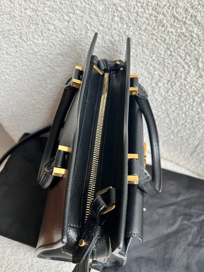 Yves Saint Laurent (YSL) Small Black Uptown Tote Shoulder Bag (RRP £1650)