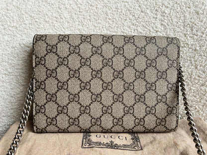 Gucci Dionysus GG Supreme Chain Wallet (RRP £1400)