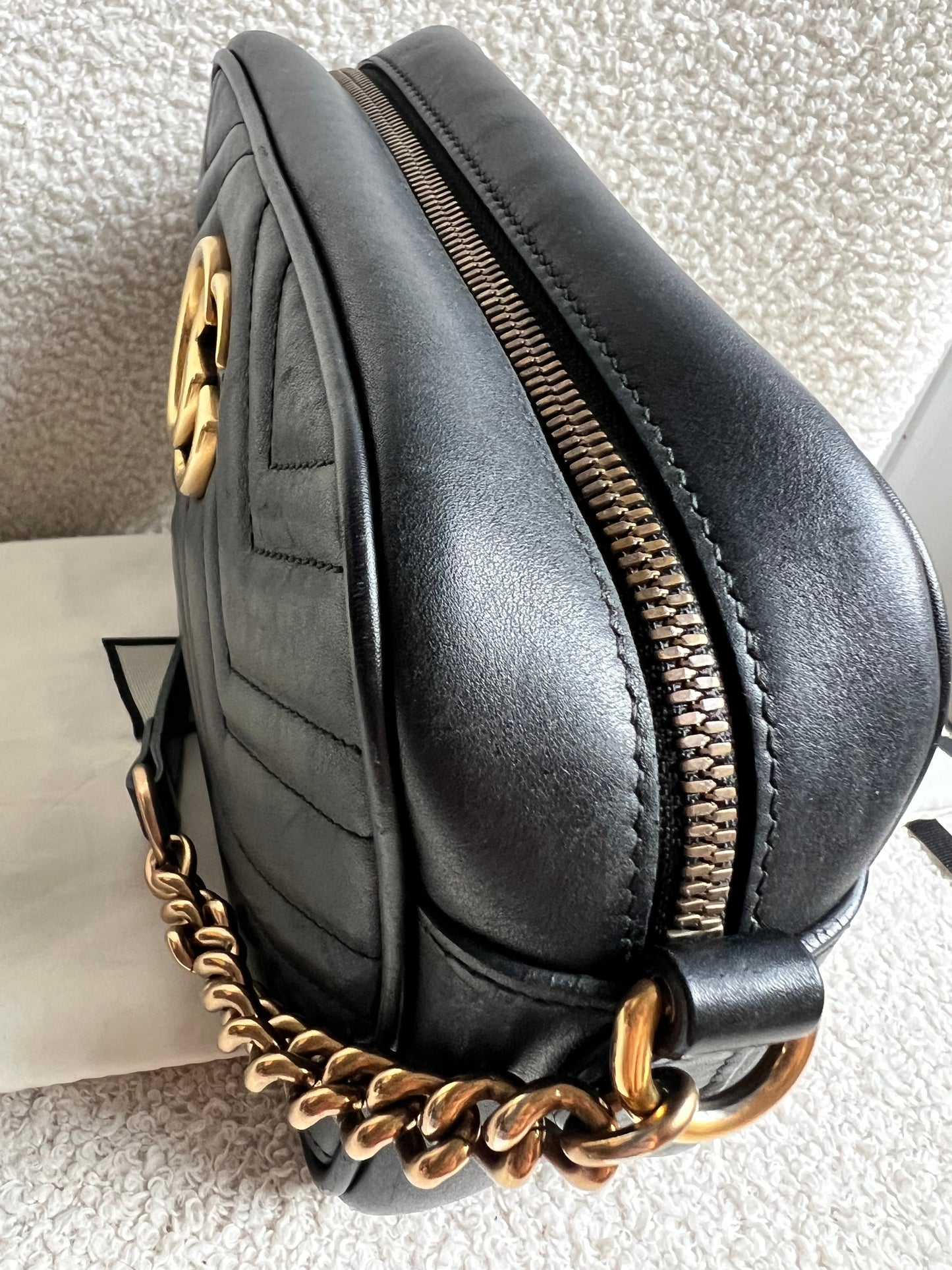 Gucci GG Black Marmont Small Shoulder Bag (RRP £1440)