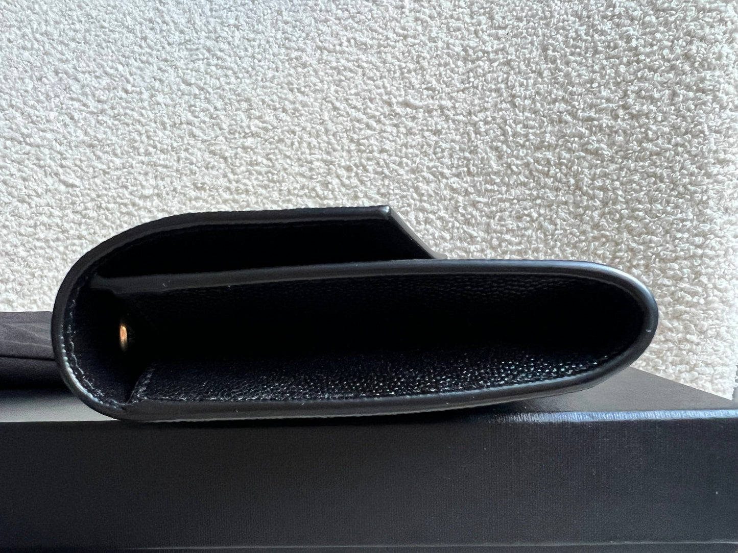 Yves Saint Laurent (YSL) Black Uptown Chain Wallet (RRP £1110)