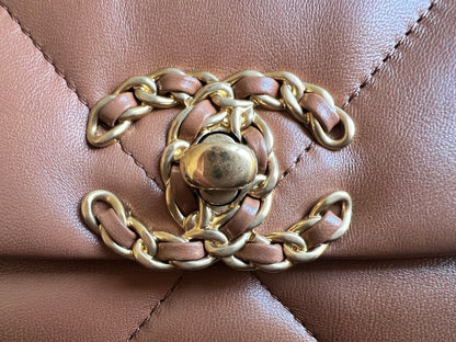 Chanel Small 19 in Caramel Lambskin (RRP £5,590)