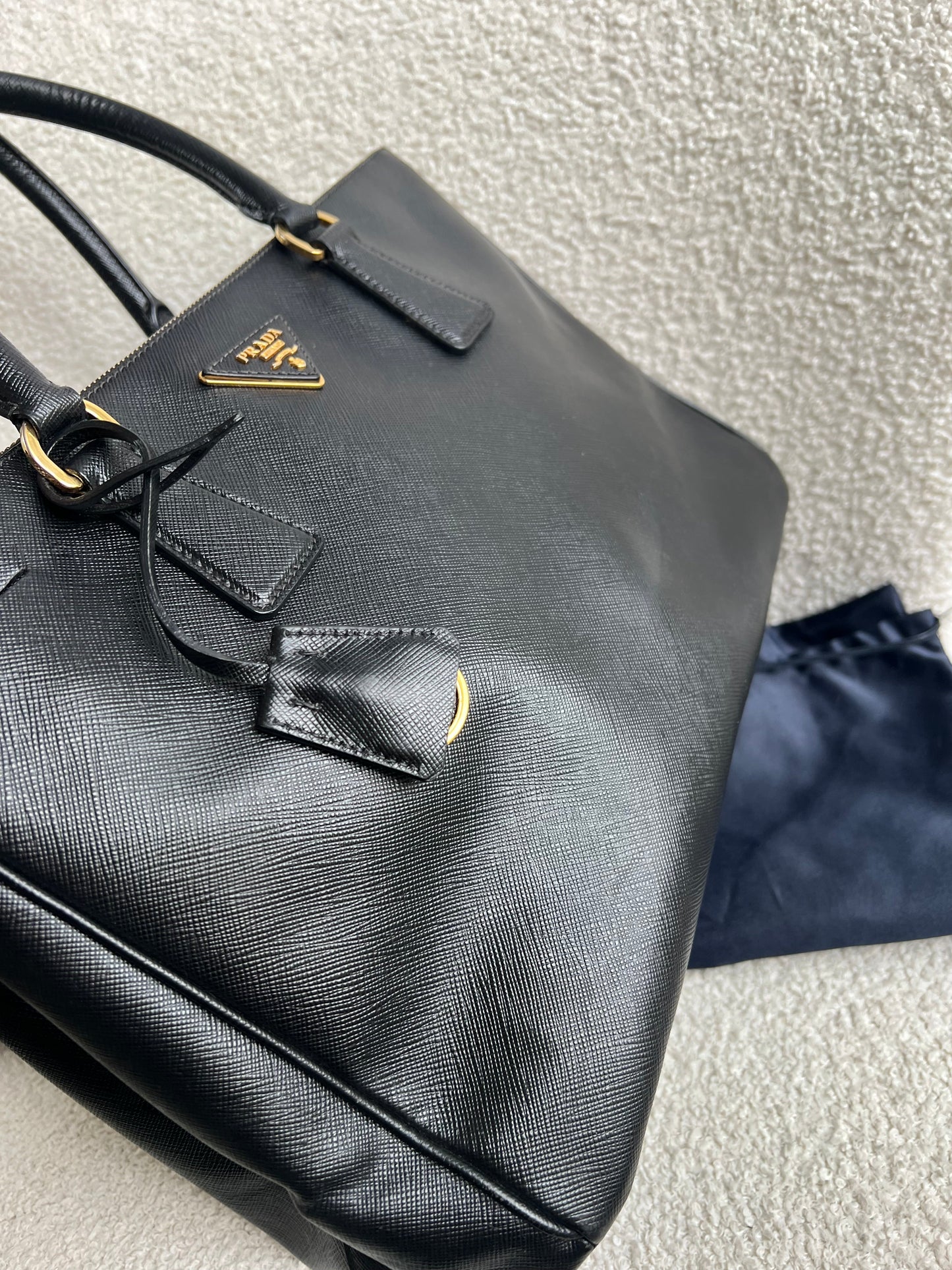 Prada Black Galleria Saffiano Tote