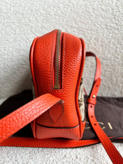 Gucci Bree GG Canvas Orange Small Messenger Bag