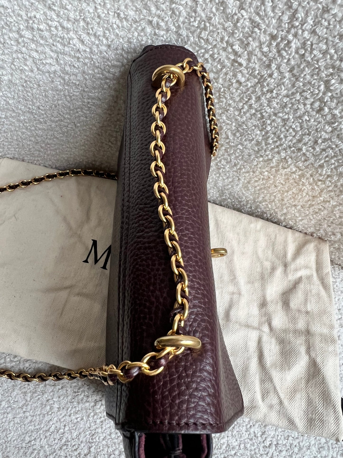 Mulberry Oxblood Regular Lily with Gold Hardware (RRP £995)