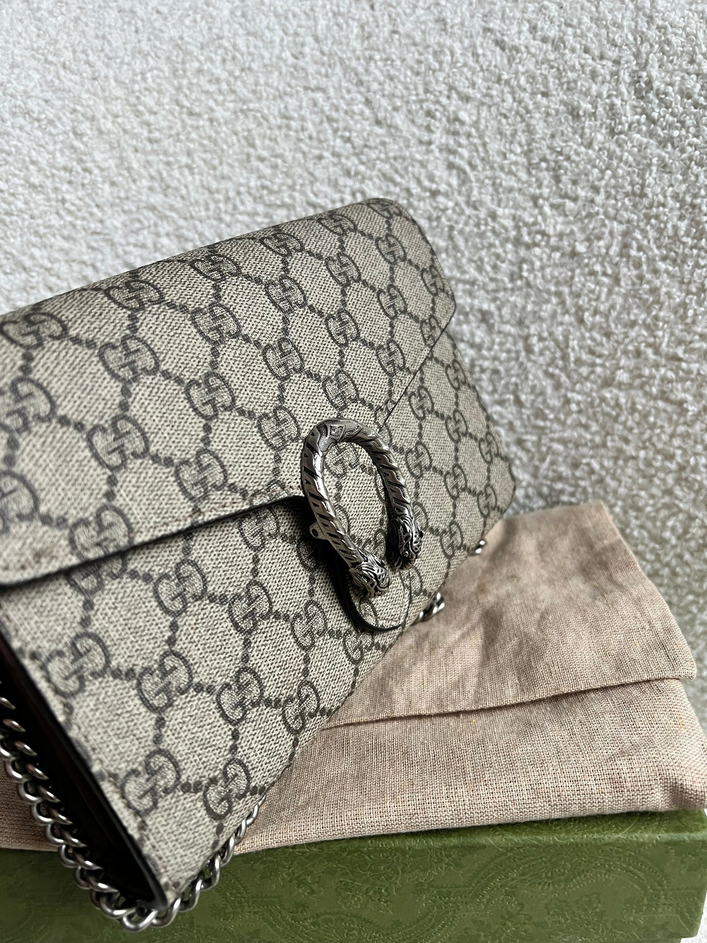 Gucci Dionysus GG Supreme Chain Wallet (RRP £1400)