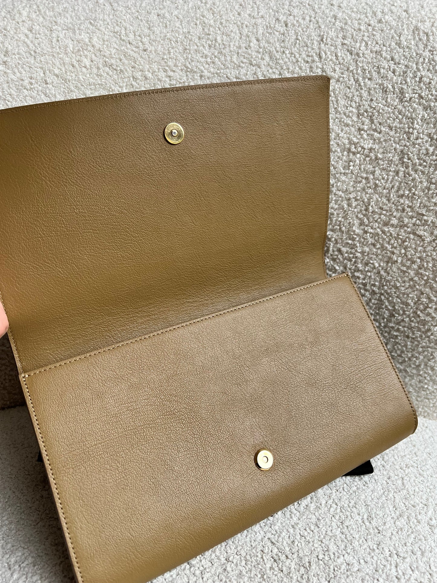 Yves Saint Laurent (YSL) Beige Belle de Jour Clutch