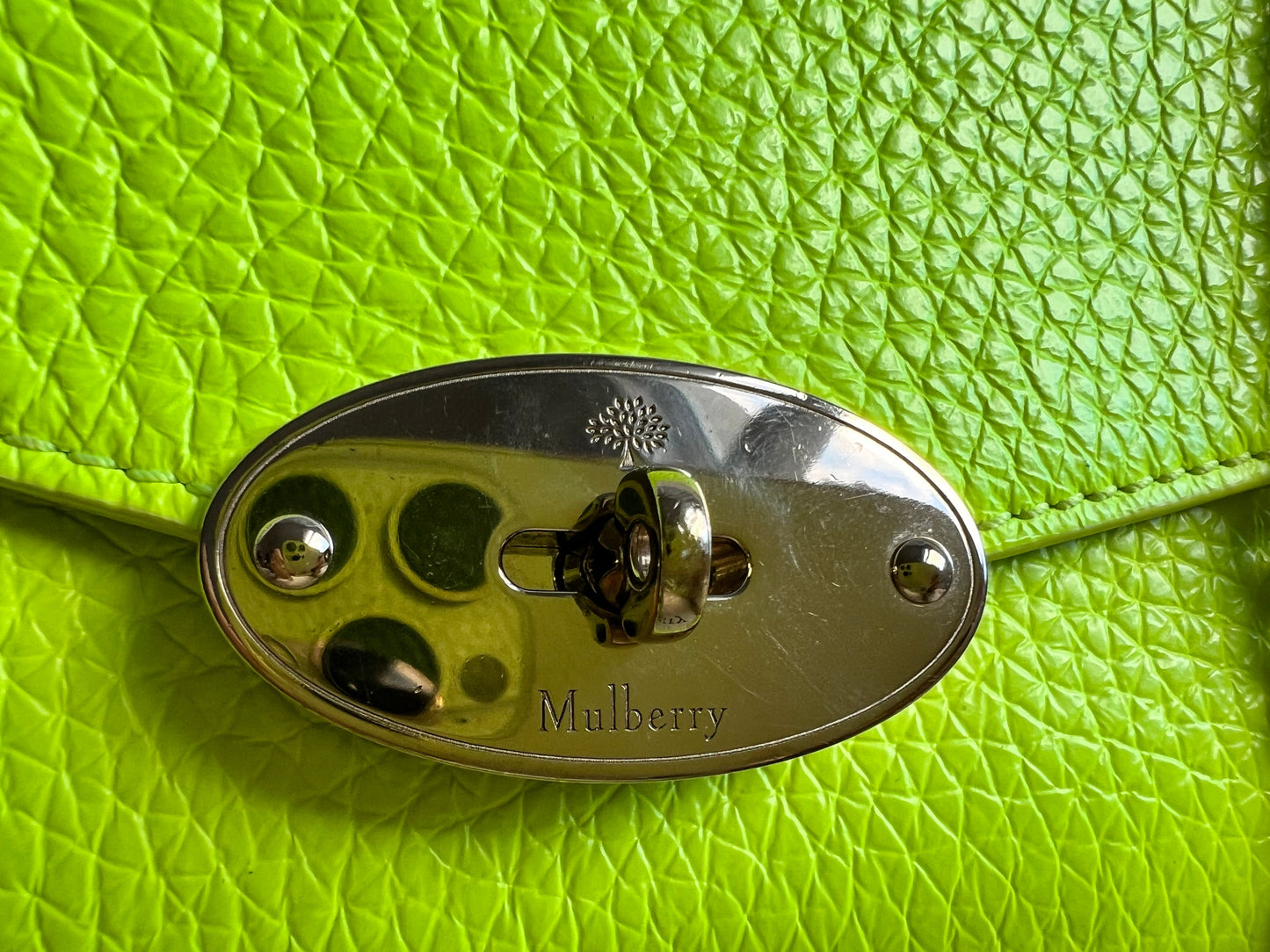 Mulberry Neon Yellow Mini Darley Shoulder Bag (RRP £725)