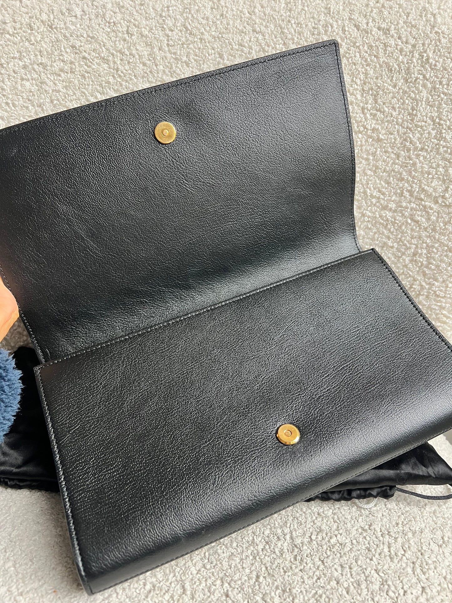 Yves Saint Laurent (YSL) Black Belle de Jour Clutch