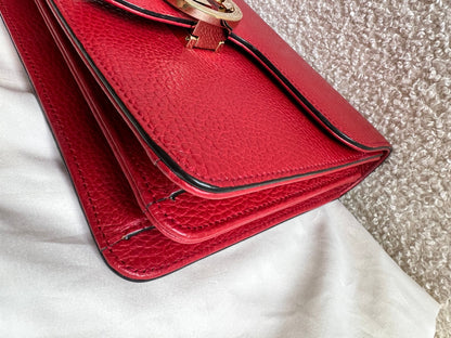 Gucci Interlocking GG Red Small Shoulder Bag