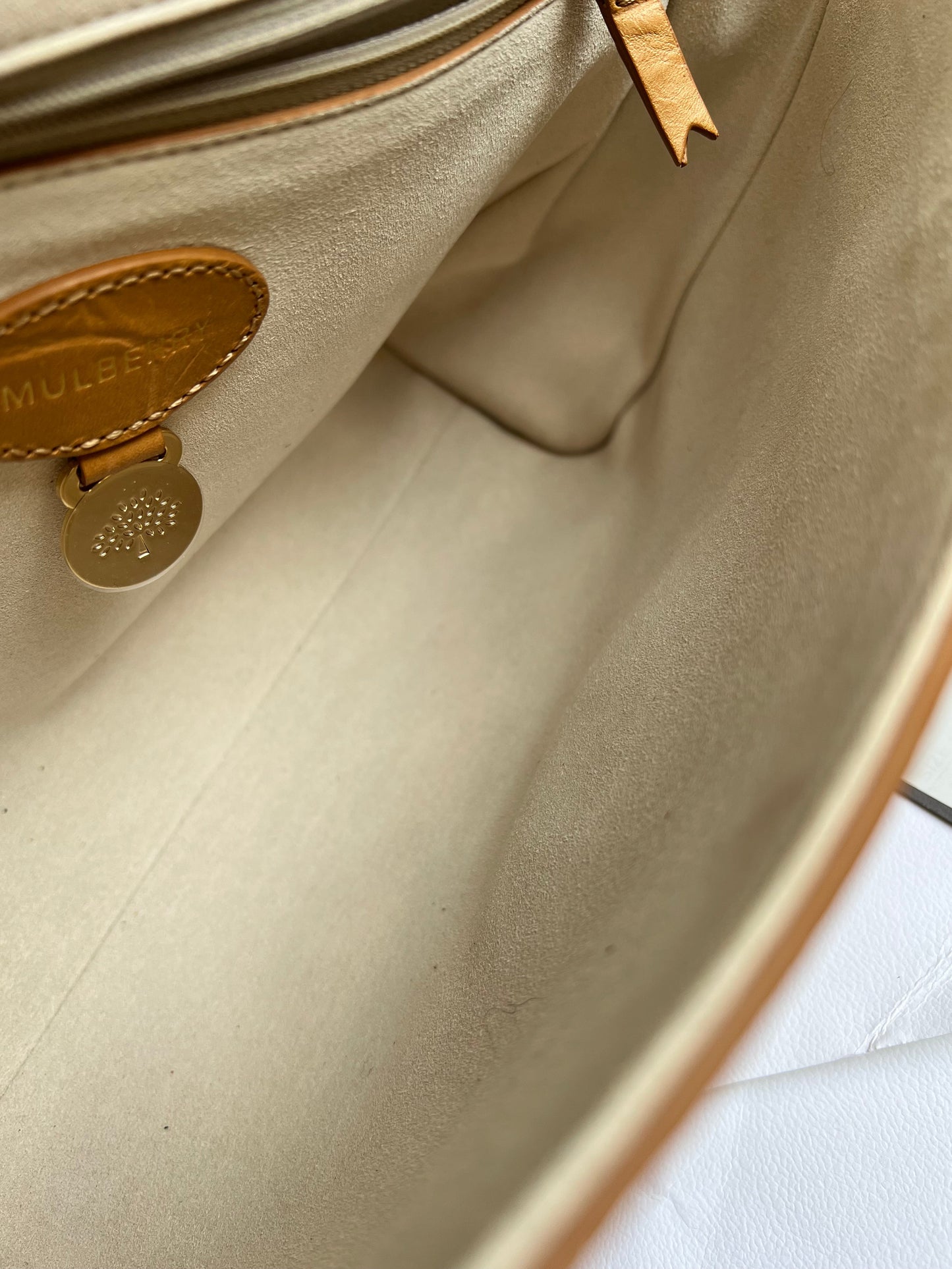 Mulberry Biscuit Brown Croc Medium Lily