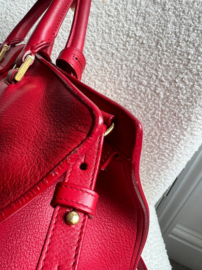 Yves Saint Laurent (YSL) Red Small Cabas Chyc Bag (RRP £1,350)