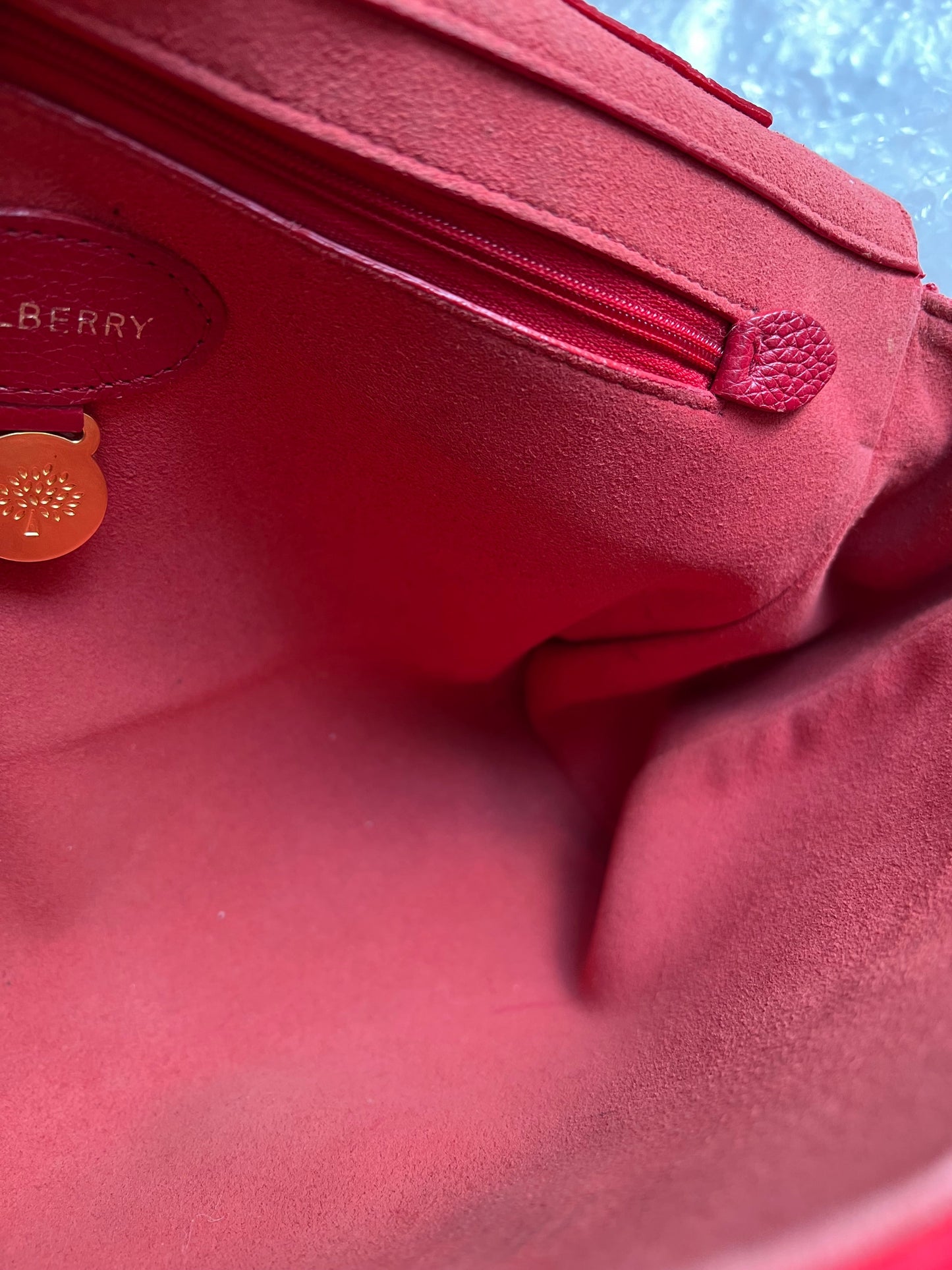 Mulberry Scarlet Medium Lily with Gold Hardware (RRP £1095)