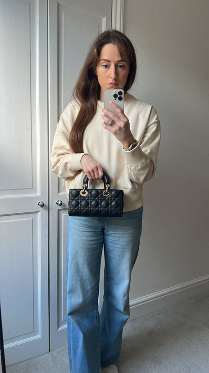 Dior Small Lady D-Joy Bag Black Cannage Lambskin (RRP £3,800)