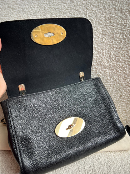 Mulberry Black Regular Lily with Gold Hardware (RRP £995)