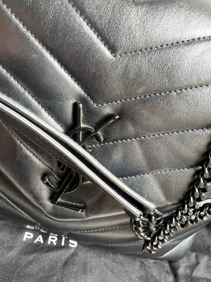 Yves Saint Laurent (YSL) Medium Black on Black LouLou (RRP £2,150)
