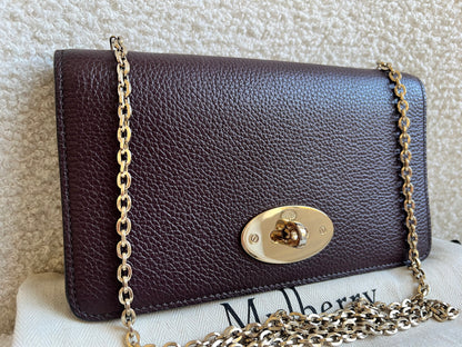 Mulberry Oxblood Bayswater Clutch (RRP £495)