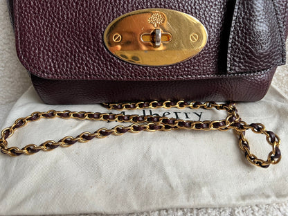Mulberry Oxblood Regular Lily with Gold Hardware (RRP £895)