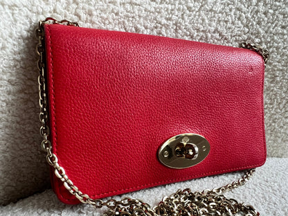 Mulberry Hibiscus Red Bayswater Clutch (RRP £495)
