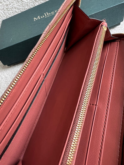 Mulberry Blush Quilted Continental Wallet (RRP £345)