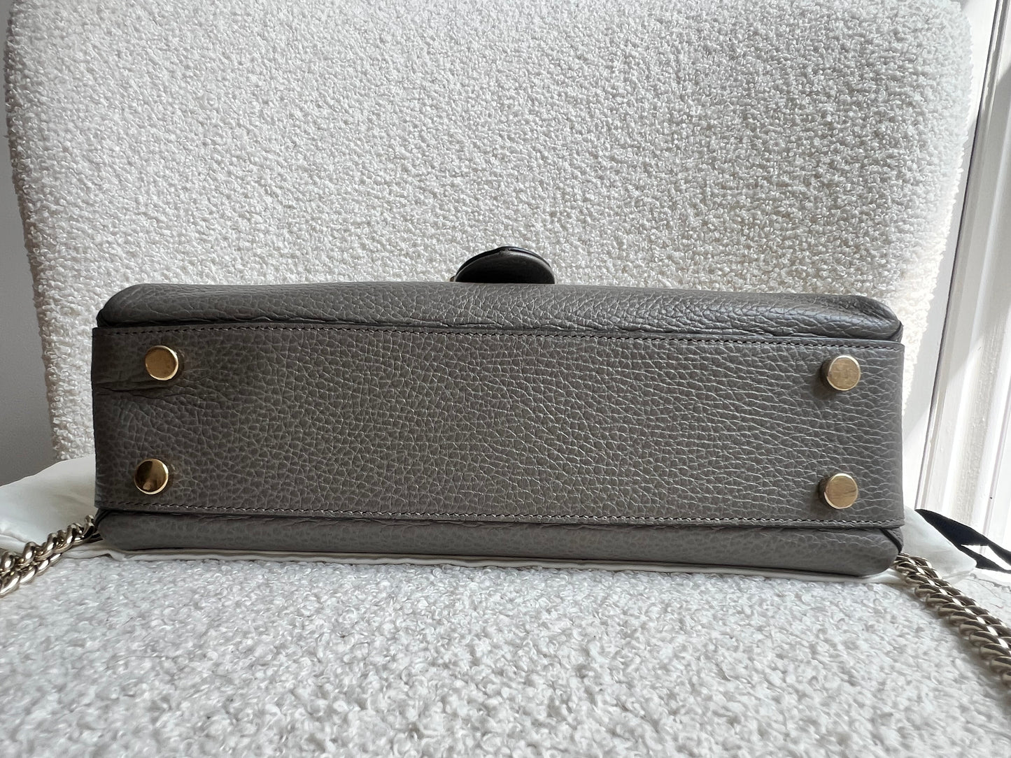 Gucci Interlocking GG Grey Medium Top Handle Bag (RRP £1,150)