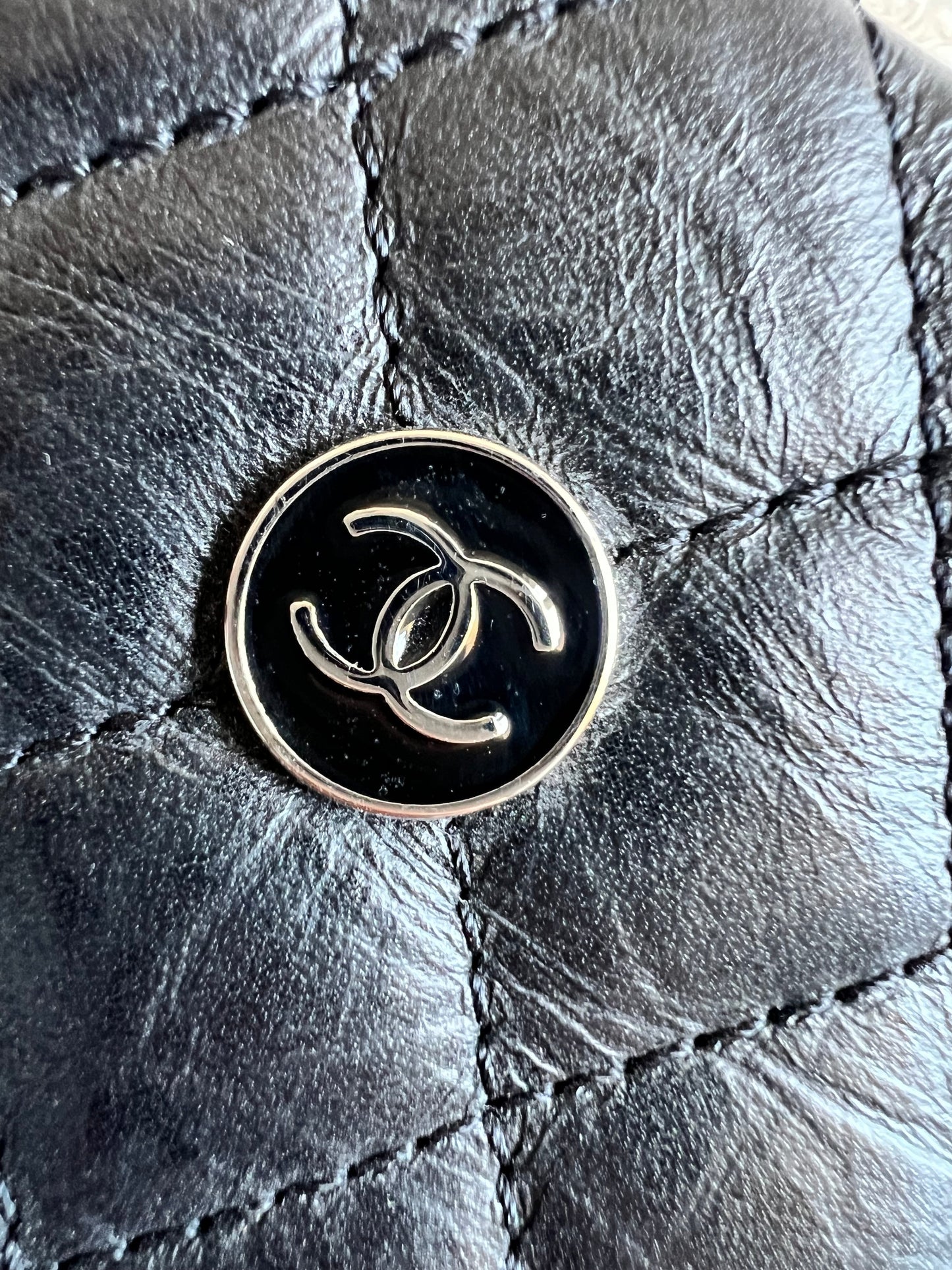 Chanel Black Quilted Messenger Bag