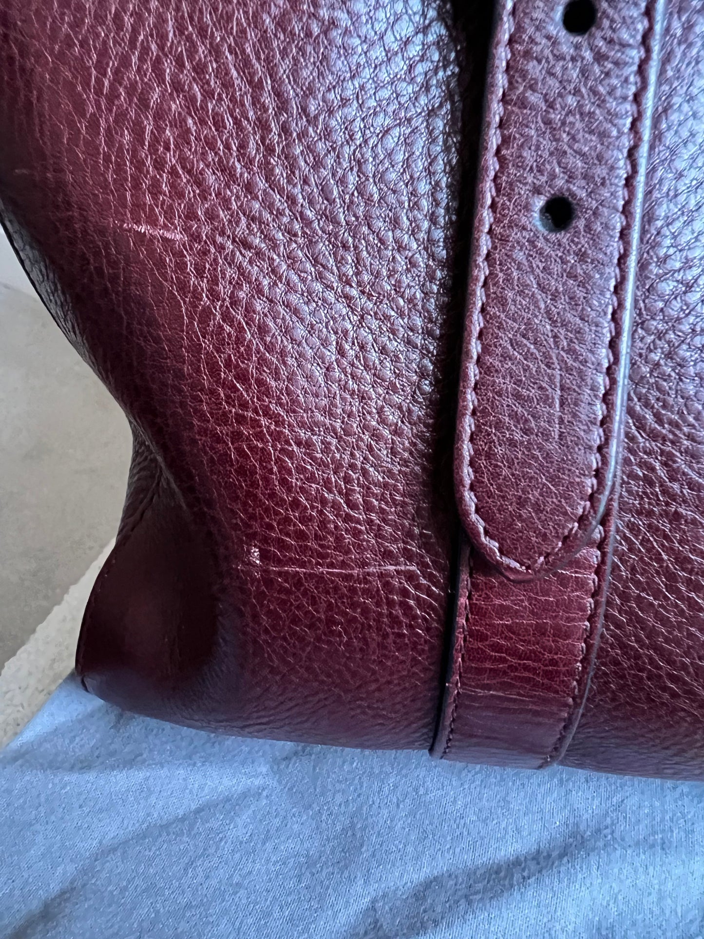 Mulberry Oxblood Small Double Zip Bayswater Tote (£1500)