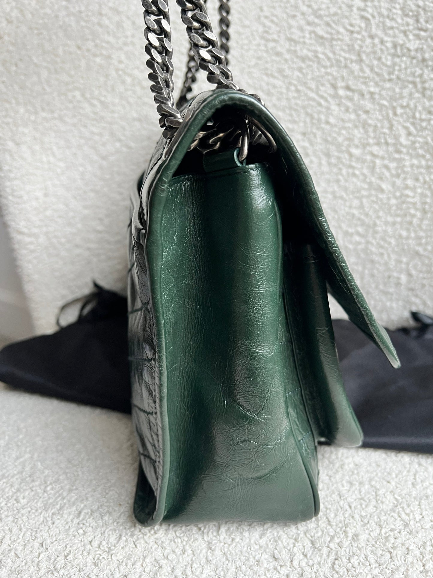 Yves Saint Laurent (YSL) Green Medium Niki Chain Bag (RRP £2430)