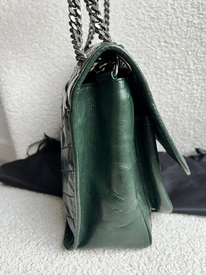 Yves Saint Laurent (YSL) Green Medium Niki Chain Bag (RRP £2430)