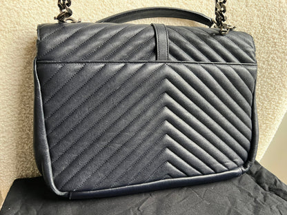 Yves Saint Laurent (YSL) Navy Large College (RRP £2,280)