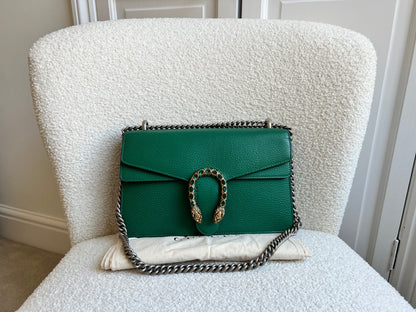 Gucci Dionysus GG Green Small Shoulder Bag (RRP £2,670)