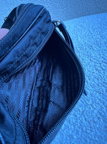 Prada Black Nylon Mini Belt Bag