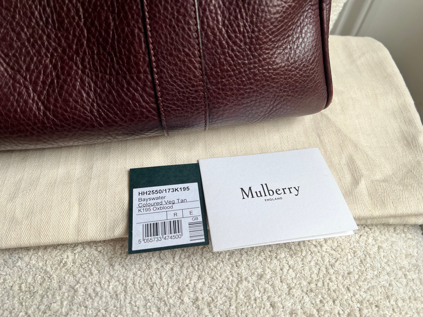 Mulberry Oxblood Bayswater (RRP £1095)