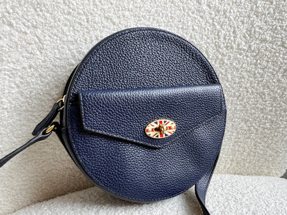 Mulberry Union Jack Midnight Darley Round Shoulder Clutch