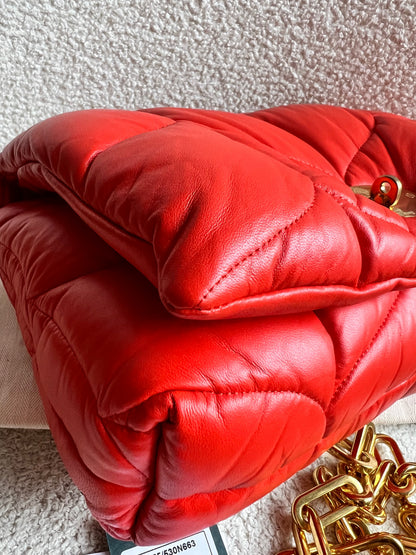 Mulberry Coral Orange Softie in Pillow Effect Nappa Leather (RRP £1650)