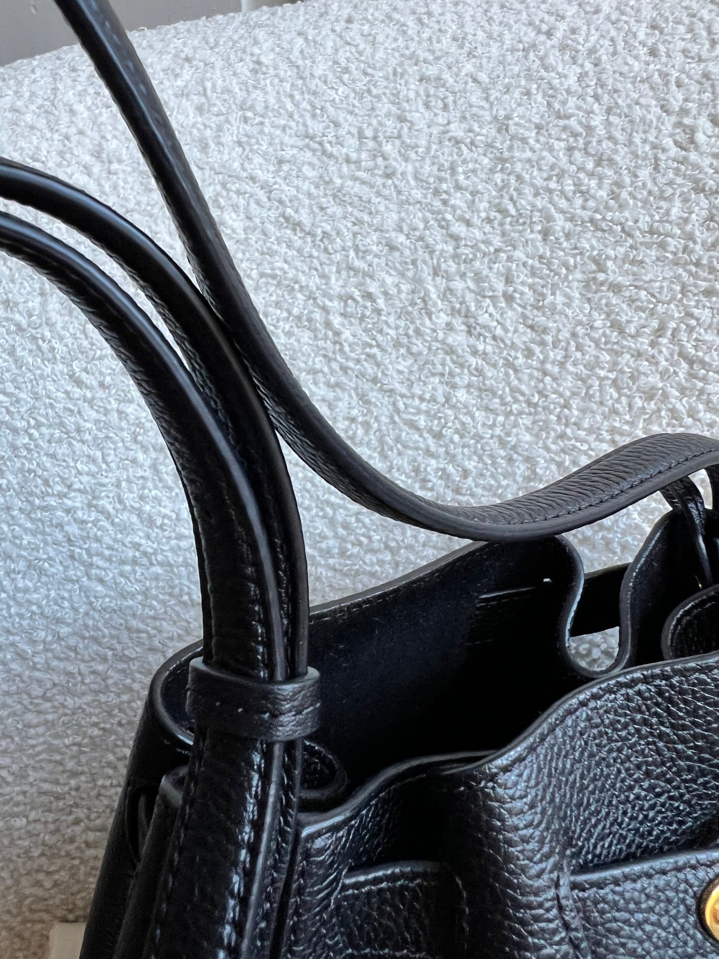 Mulberry Black Abbey Bucket Bag (RRP £695)