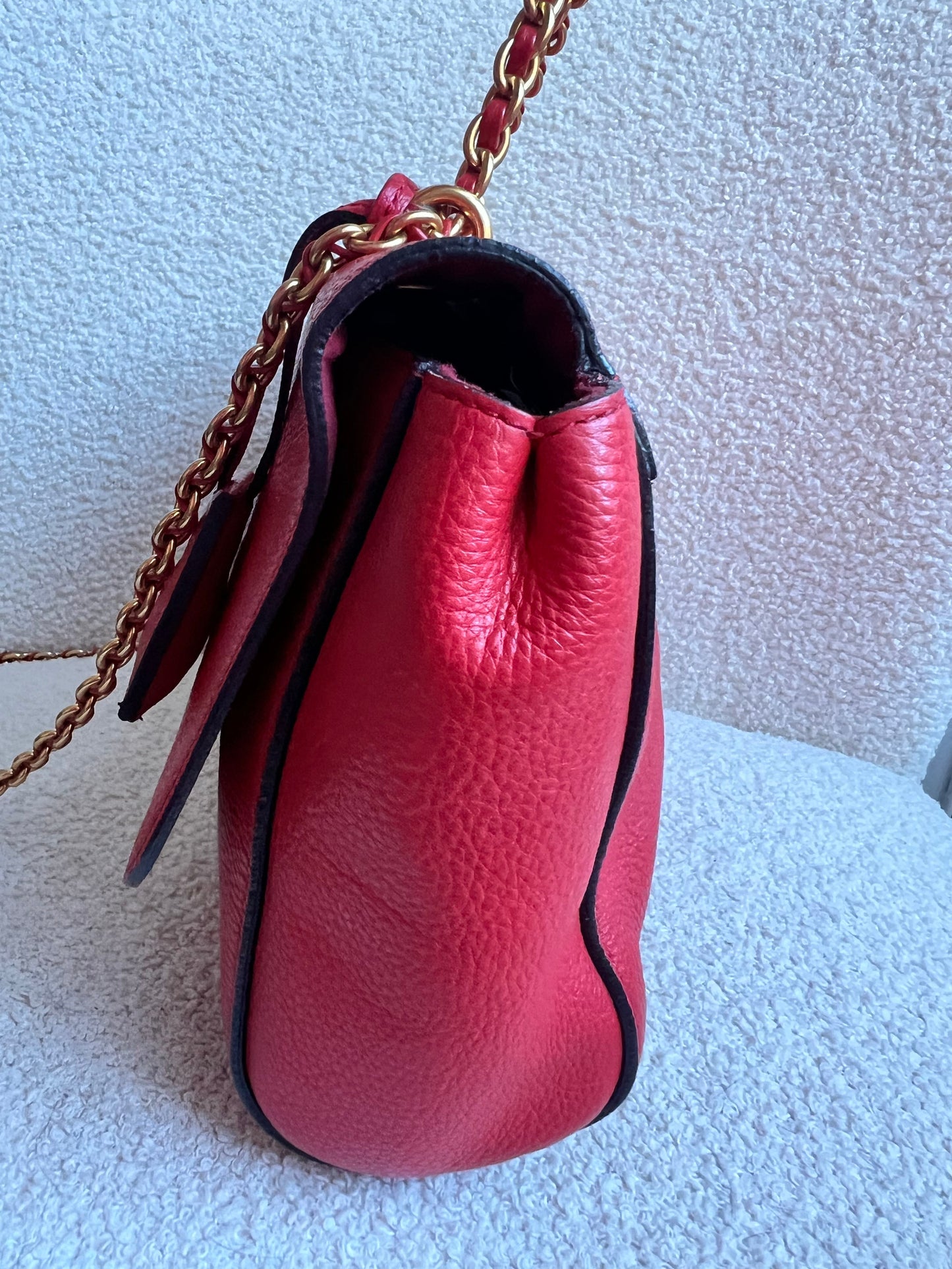 Mulberry Lipstick Red Medium Lily with Gold Hardware (RRP £1095)
