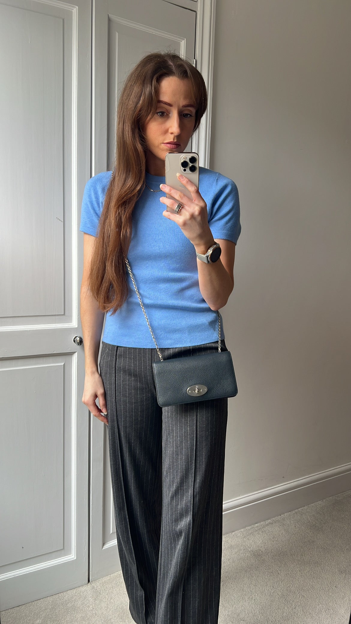 Mulberry Midnight Bayswater Clutch (RRP £495)